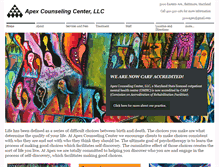 Tablet Screenshot of apexcounselingcenter.com